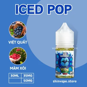 Iced Pop Việt Quất Mâm Xôi Lạnh 30ml - Iced Blue Raspberry